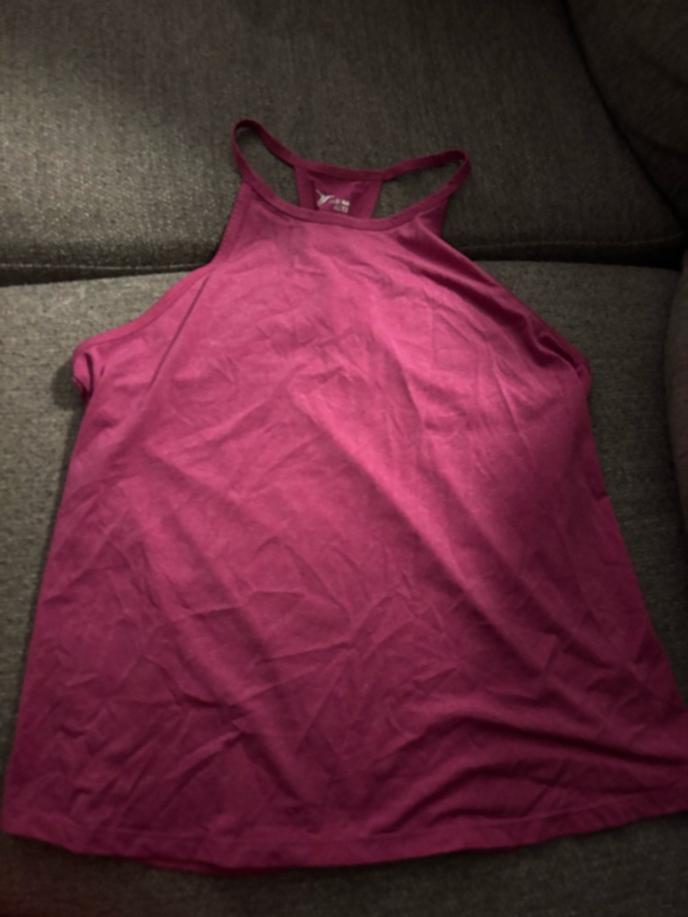 Old Navy Women's High-Neck Racerback Tank Top - Magenta